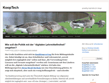Tablet Screenshot of blog.kooptech.de